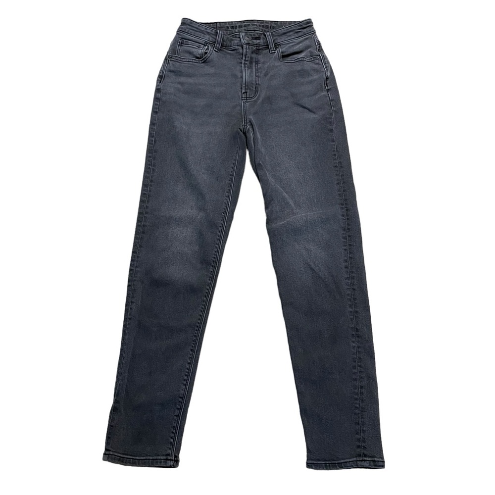 American Eagle Black Mom High Rise Jeans. Size 00